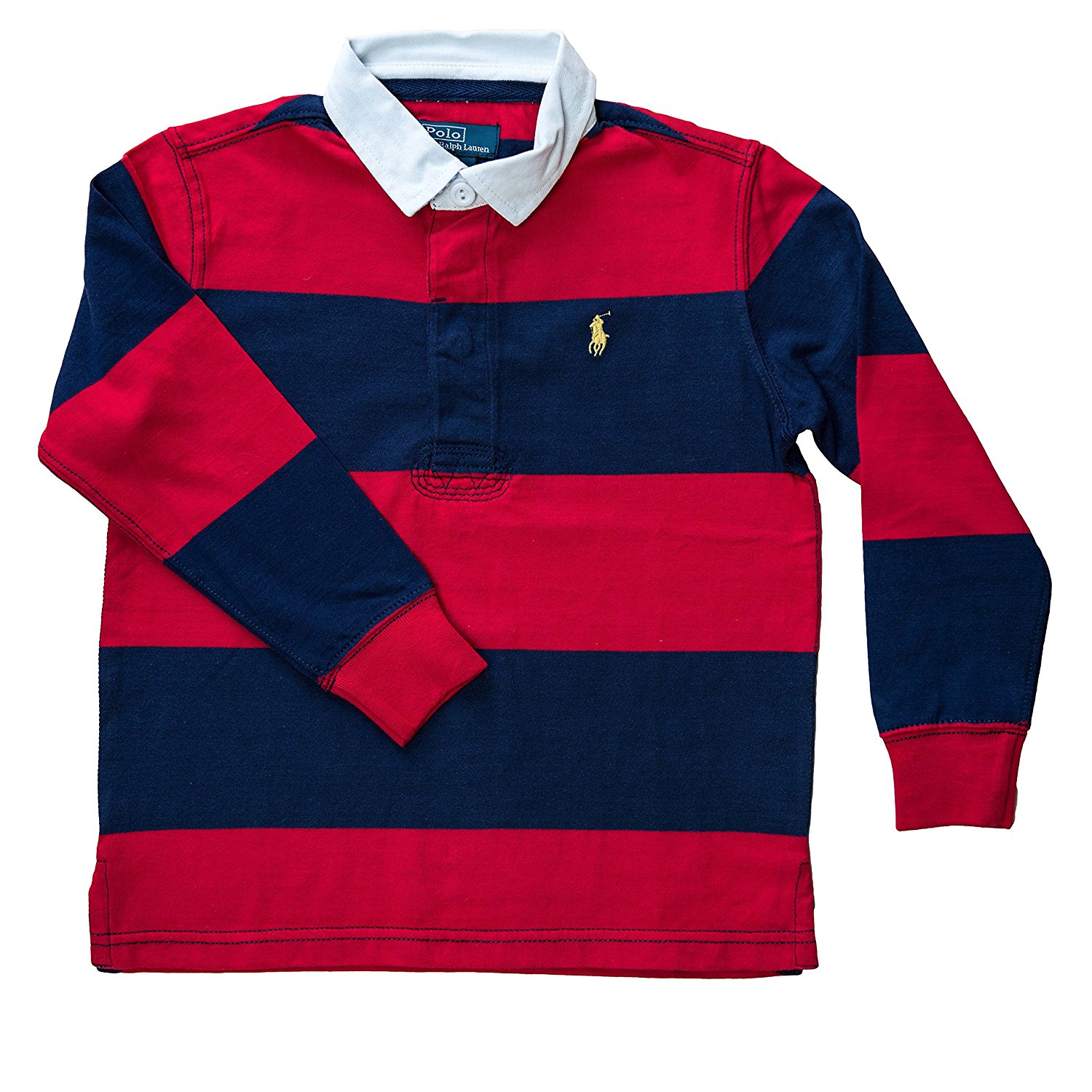 Polo ID 038 – boys ralph lauren rugby red stripe polo shirt – MAASS BD